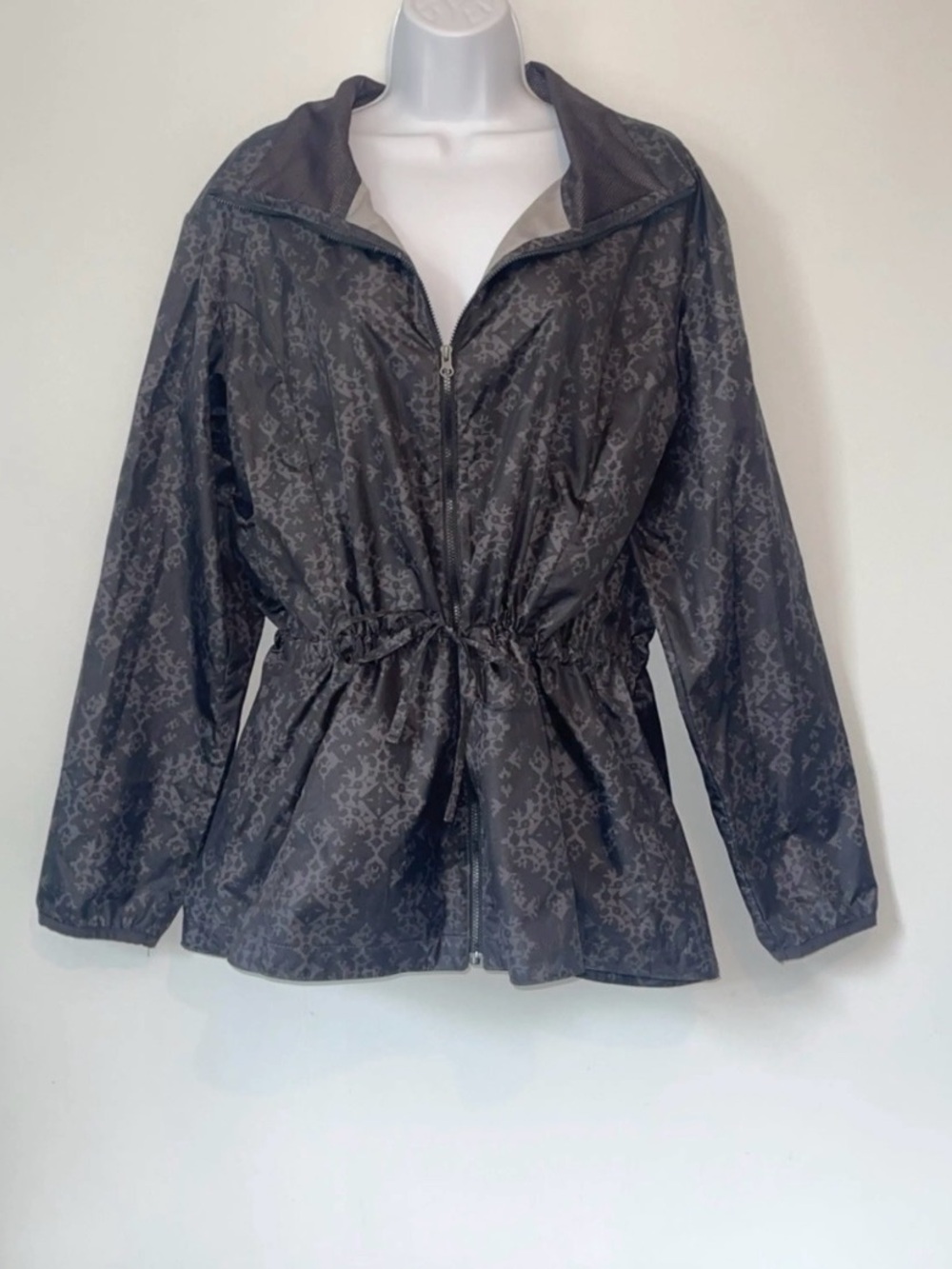 GAIAM Dark Gray Drawstring Waist Utility Jacket